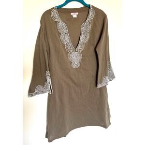 CHACH Beach Women’s Beaded Cover Up Dress Summer Pool Beach Size Small